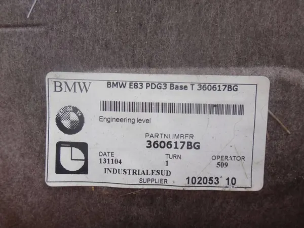 Käytetty BMW OE EMC12612 Katto X3 E83 Tummanharmaa image 10