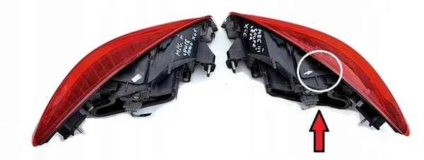 MEGANE III COUPE VÄNSTER HÖGER BAKLJUS (X65, X66) image 2