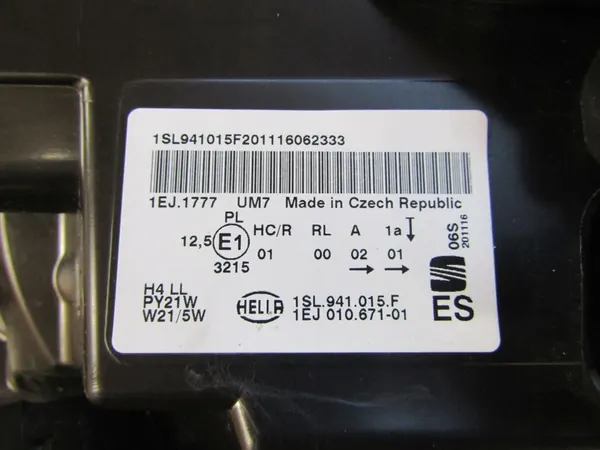 Etulamppu Seat Mii Vasemmalle 1SL941015F image 7