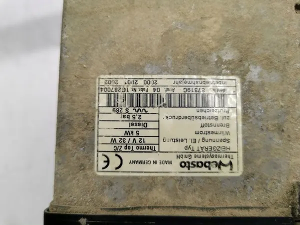 Webasto-värmare Mercedes-Benz A W168 2000 image 6