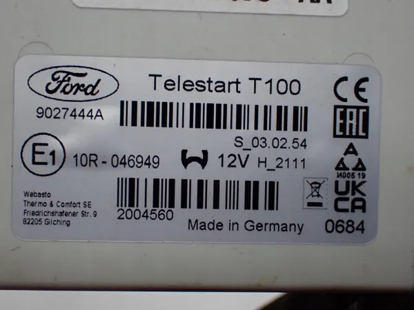Webasto Telestart N1WJ-18D578-AA Ford Ranger V VI image 4