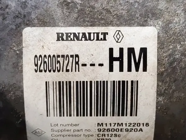 OEM 92600572R42 A/C Compressor voor Dacia Dokker/Lodgy 1.6 image 7
