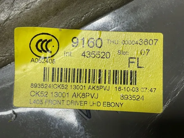 OEM CK5213001AK Isolamento Tapete Esquerda Dianteira Range Rover image 9