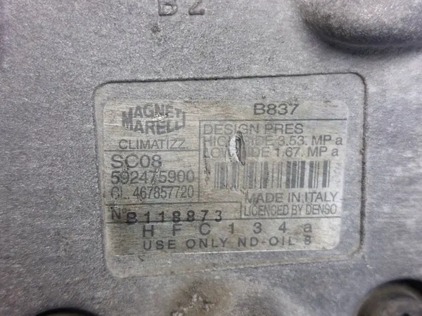 Radiatore Aria Condizionata Tubazioni Compressore Fiat Punto II image 5