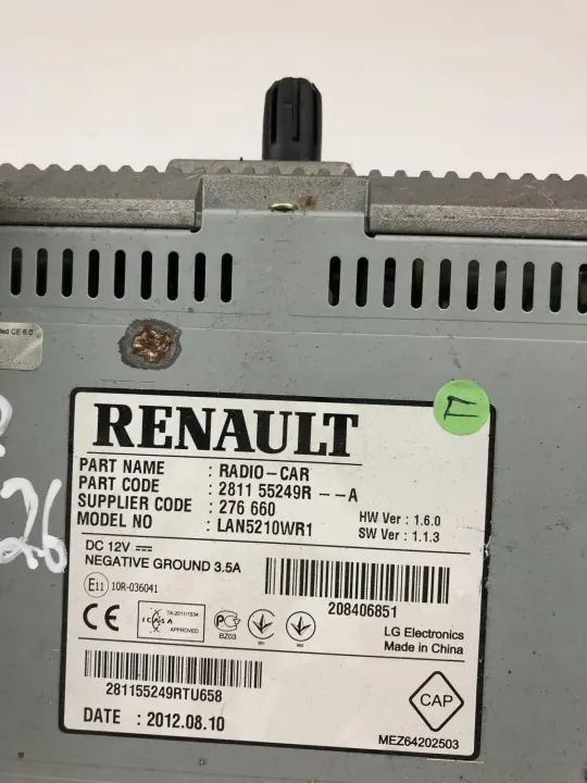 Renault Captur navigointinäyttö OEM 24672715 image 4