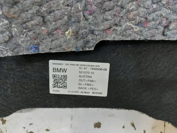 Kofferbakzijbekleding rechts achter BMW G21 G20 OEM bmwg21,3533 image 3