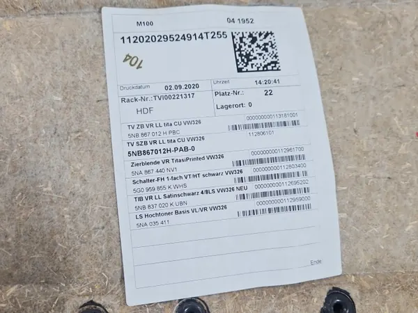 OEM IMPRK1553138 Etuovien Oikea Ovipaneeli VW Tiguan II image 9
