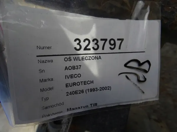 OEM LORK-1132-1000016419 AOB37 Taka-akseli jousitus image 9