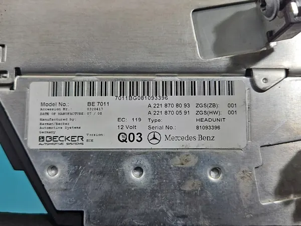 Mercedes CD-wisselaar OEM A2218708093 - Gebruikt image 5