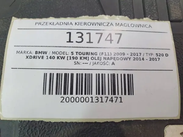 Lenkgetriebe OEM 7818974689 für BMW 5 F10 image 6