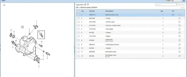 Volvo V70 2006 Bomba de Combustível image 8