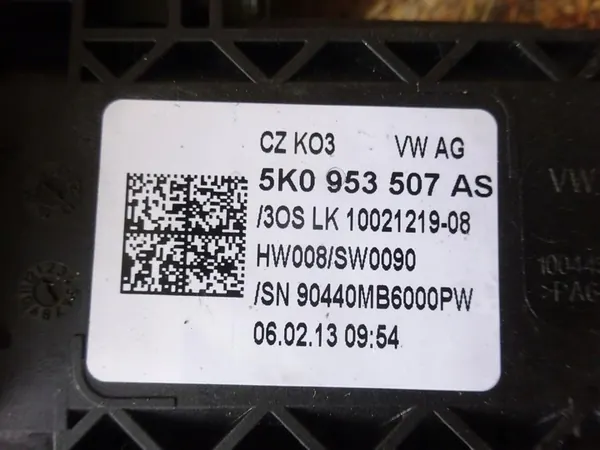 GOLF VI OCTAVIA II Kombischalter 5K0953507AS image 6