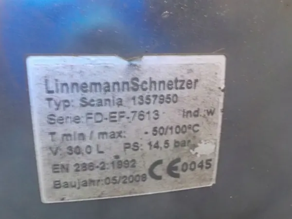 Tanque de ar OEM 1357950 para Scania - Usado image 6