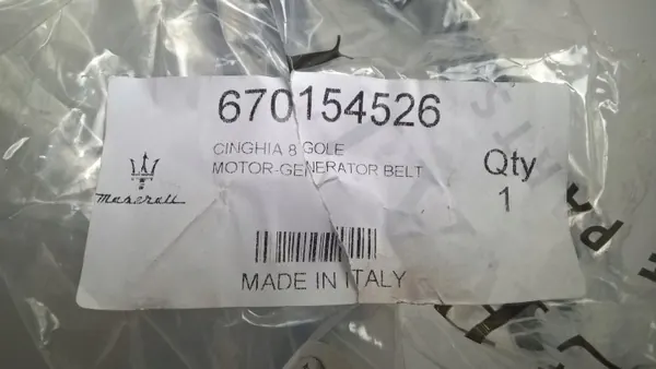 Courroie Alternateur Maserati OEM 670154526 - Occasion image 4