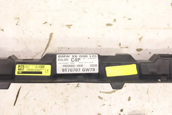 Clip de garniture de seuil gauche OEM 7425465MWGK BMW X6 G06 LCI image 7
