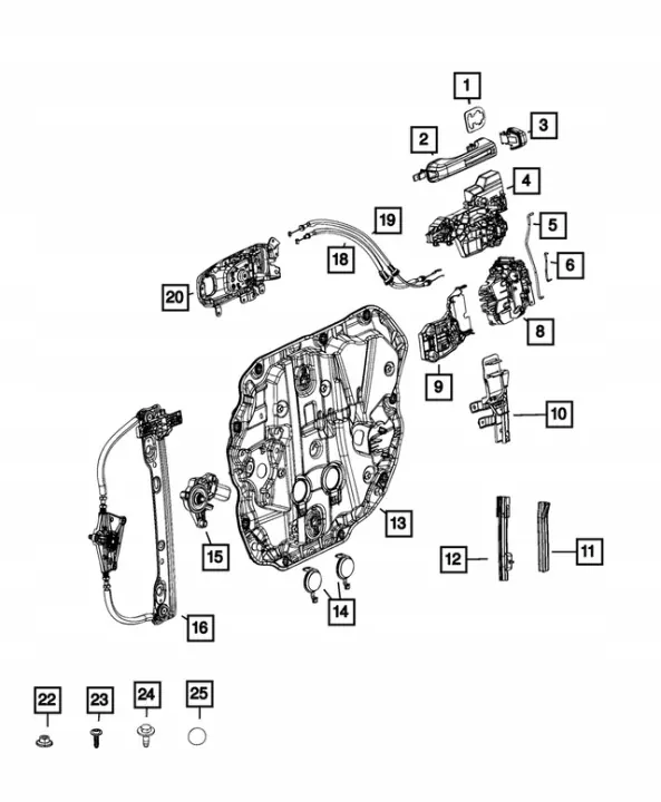 Jeep Wrangler JL dörrhandtag OEM JL-68282348AC image 3