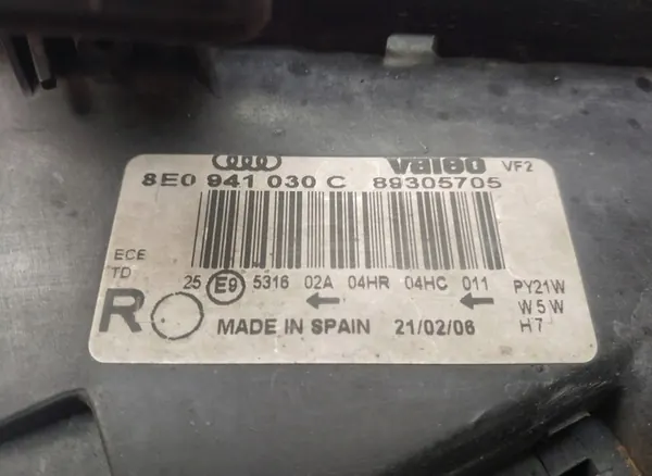 Faros Delantero Derecho Audi A4 B5 image 5