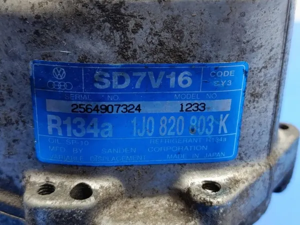 Compresseur Climatisation VW Golf 4 OEM 1J0820803K Occasion image 6