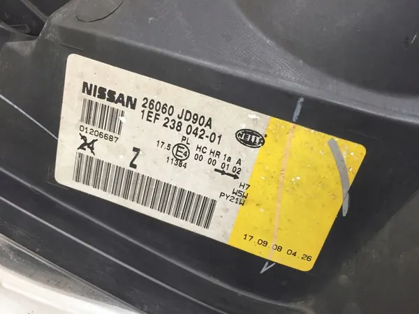 Nissan Qashqai J10 Ajovalosetti Vasen Oikea OEM image 7