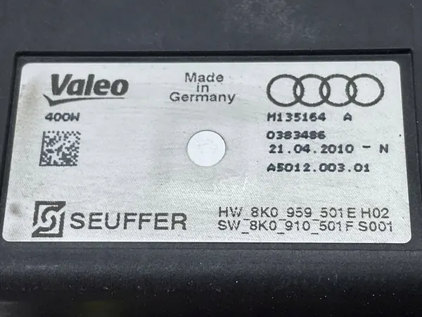 Audi OE 8K0959501E Tuulettimen Ohjain image 6