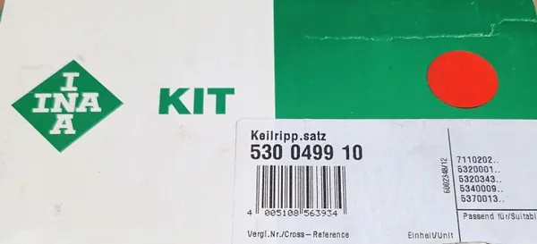 INA Distributieriemkit 530049910 voor BMW X3 5 7 2.5i 3.0 image 3