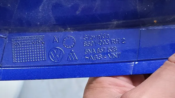 Oikea Peilin Kuori VW Volkswagen Tiguan II OE 5NA857538 image 9