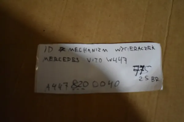 Mecanismo de limpiaparabrisas Mercedes Vito W447 image 4