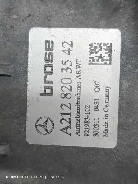 Mercedes W212 E-klass bakluckmotor OEM A2128203542 image 8