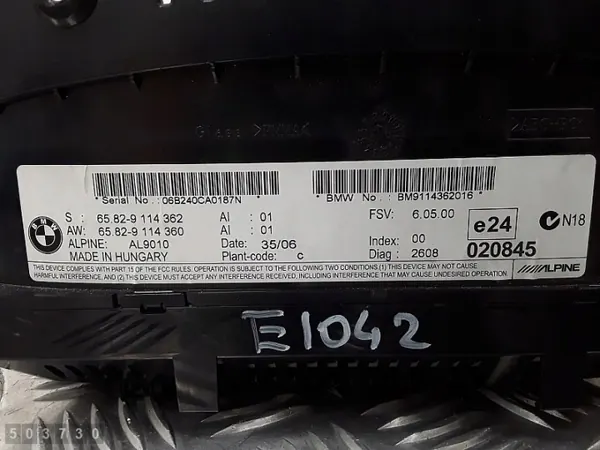 Pantalla de visualización BMW OEM 9114362016 para Serie 3 E92 image 4