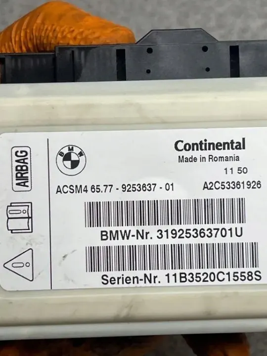 BMW Airbag-moduuli OEM 31925363701 5-sarja F10 image 4