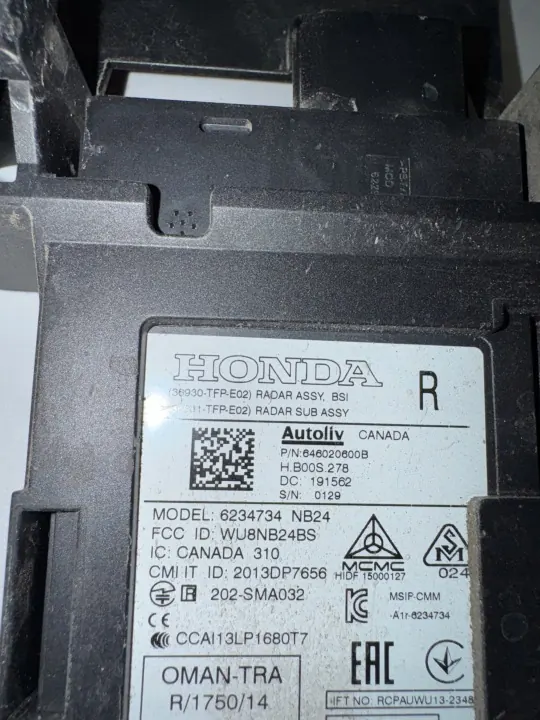 Honda OE 36930-TFP-E02 Heck-Radarsensor rechts image 3