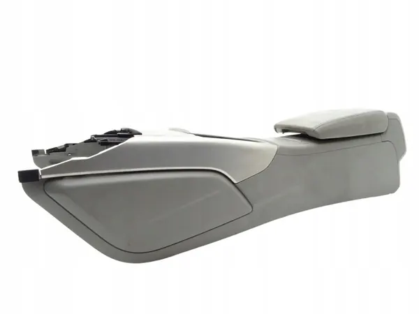 Mittelkonsole Armauflage OEM 4G0863244 Leder grau kariert image 2