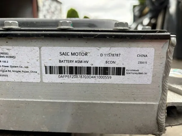Batterie MG4 OEM 11578787 123Ah État Utilisé image 4