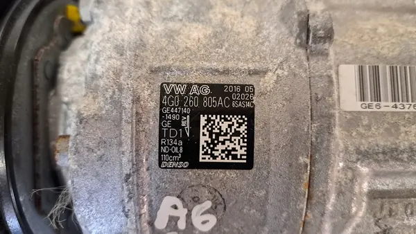 Compressore AC AUDI A6 C7 4G SEDAN 2.0 TDI 4G0260805AC image 3