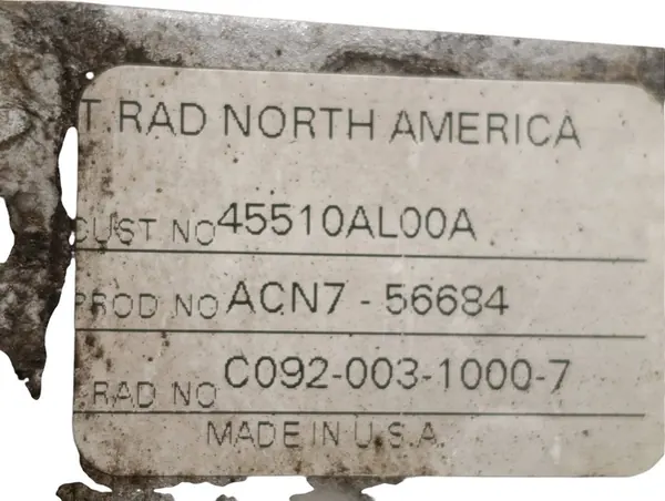 Radiador de óleo Subaru Outback (BS) 45510AL00A image 7