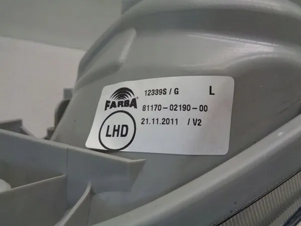 TOYOTA COROLLA SEDAN 02- Faro Delantero Izquierdo OEM 81170-02190 image 5