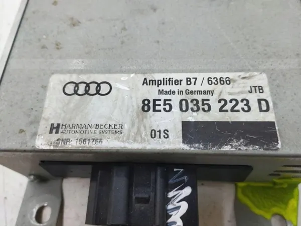 Audi A4/S4 B6 Audioversterker OEM 7561766 image 8