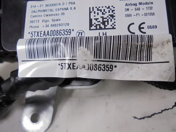 Airbagkussen Links Achter Stoel 98362354ZD Opel Mokka II image 7