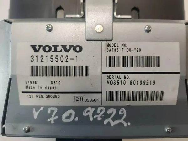 Pantalla de navegación OEM 31215502 para Volvo C70 II Cabrio image 5