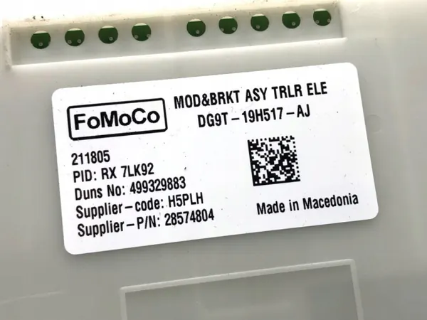 Módulo enganche Ford Ranger DG9T-19H517-AJ OEM LORK-1410-135616 image 3