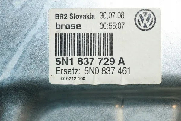 Mecanismo de janela dianteira esquerda VW TIGUAN 5N0837461 image 5