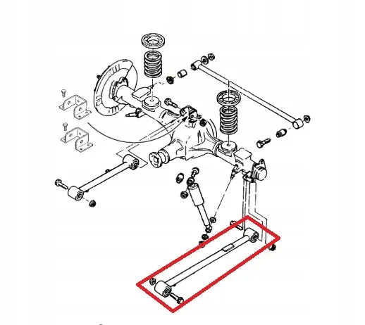 Achter longitudinale stabilisator OEM 91153033 voor Opel Frontera A image 2