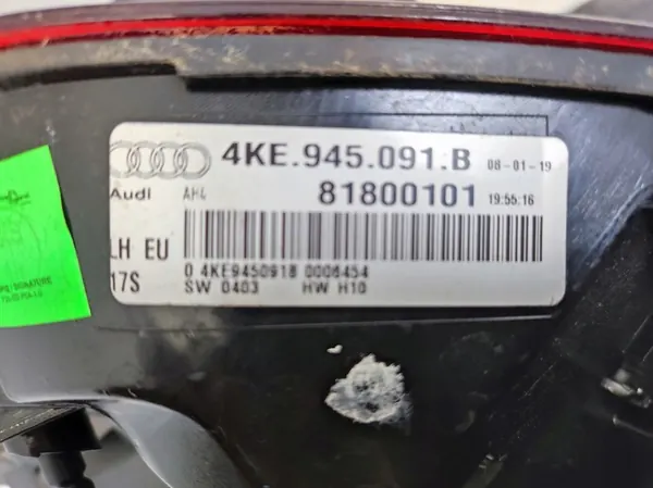 Lámpara trasera izquierda Full LED Audi Q8 E-Tron OEM 4KE945091B image 7