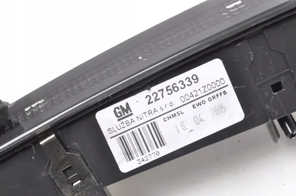 Kolmas jarruvalo Opel Insignia 2015 OE 22756339 image 5