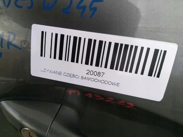Porte avant droite OEM 360155699 Mercedes W245 08-11 image 7