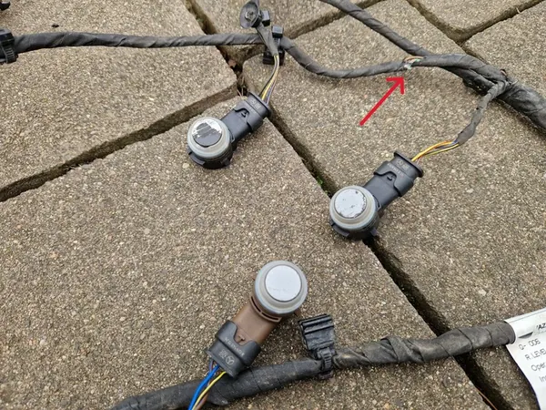 W177 AMG PDC Kabel Framsidan 6xSensor Radar Komplett A1775402729 image 6