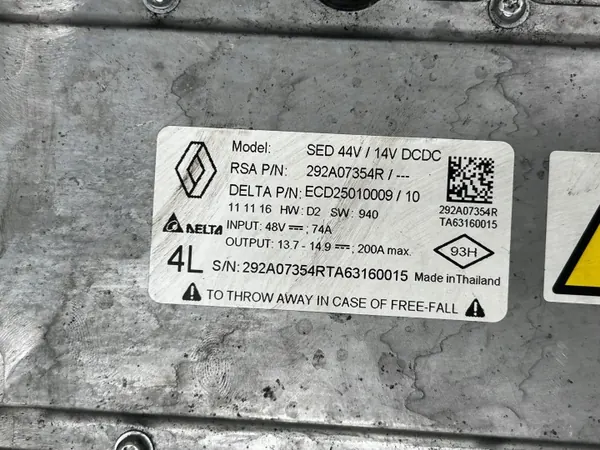 Convertisseur Inverter Renault Scenic IV OEM 292A07354R image 5