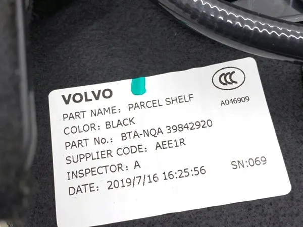OEM 39842920 Bakrutsgardin för Volvo S90 II image 4