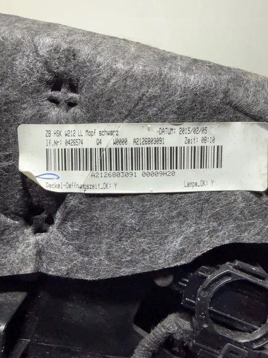 Passagierscompartiment Mercedes W212 A2126803091 image 5