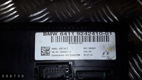 Module de contrôle climatisation BMW OEM 9242410 - Occasion image 4